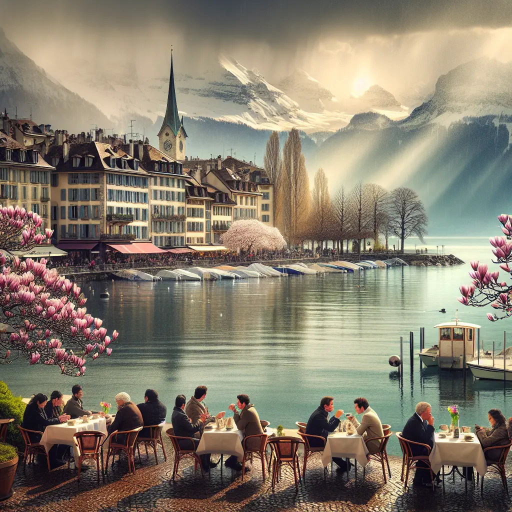 Hvordan er vejret i Genève i april?